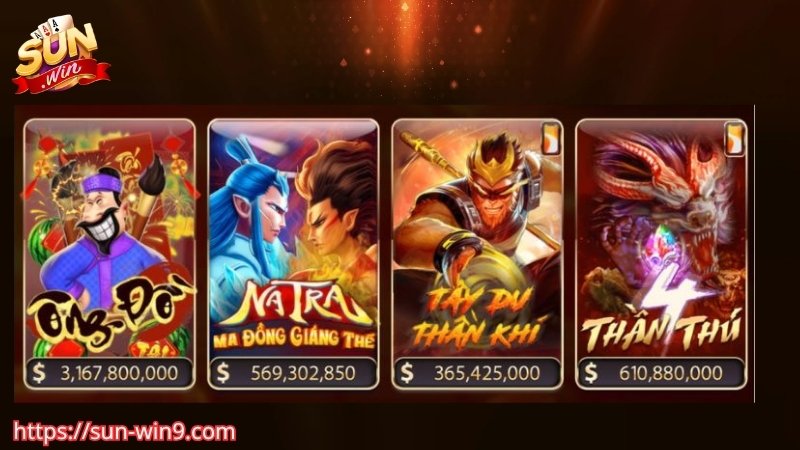 Các tựa game nổ hũ hấp dẫn nhất tại Sunwin