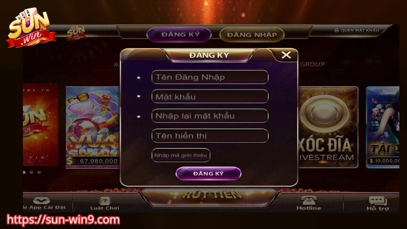 Hướng dẫn đăng ký Sunwin cho người mới