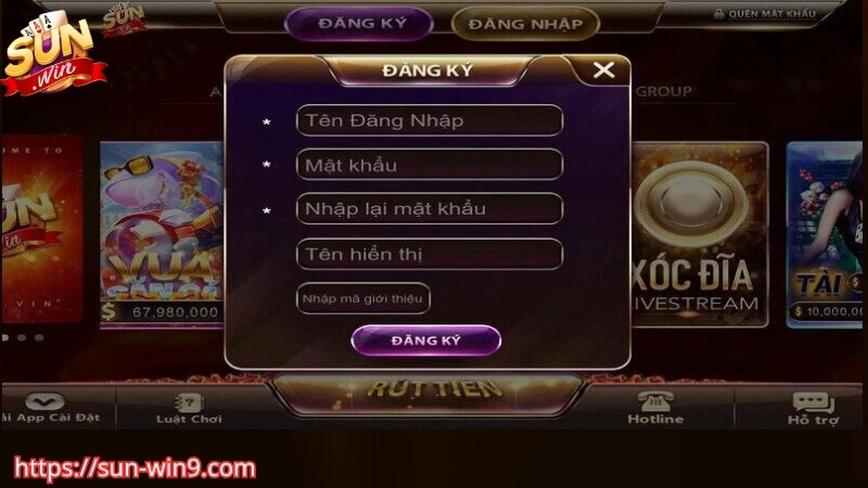 Hướng dẫn quy trình trải nghiệm Sunwin